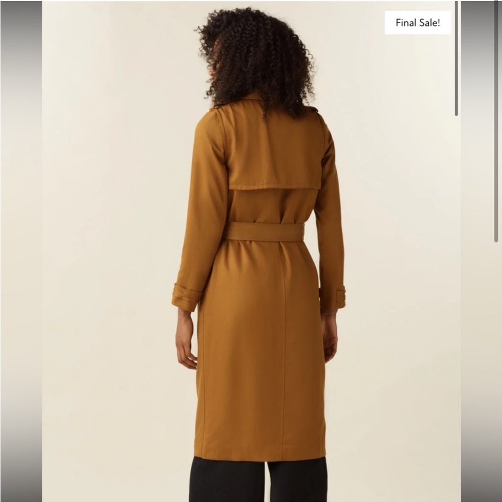 VETTA Camel Brown Trench Coat - Picture 2 of 16